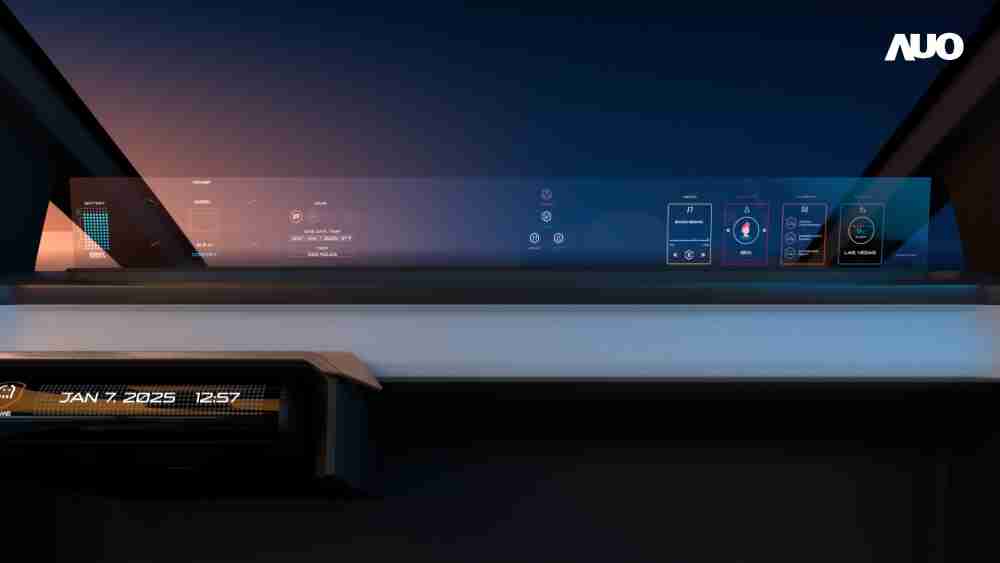 EBpay无界透明显示接口(Horizon Image Glass)透过车运算方案整合仪表板、、中控台及副驾显示器，，，，一体式全景呈现，，提供乘用者清晰的前方视野、、、行车必要信息与娱乐功能