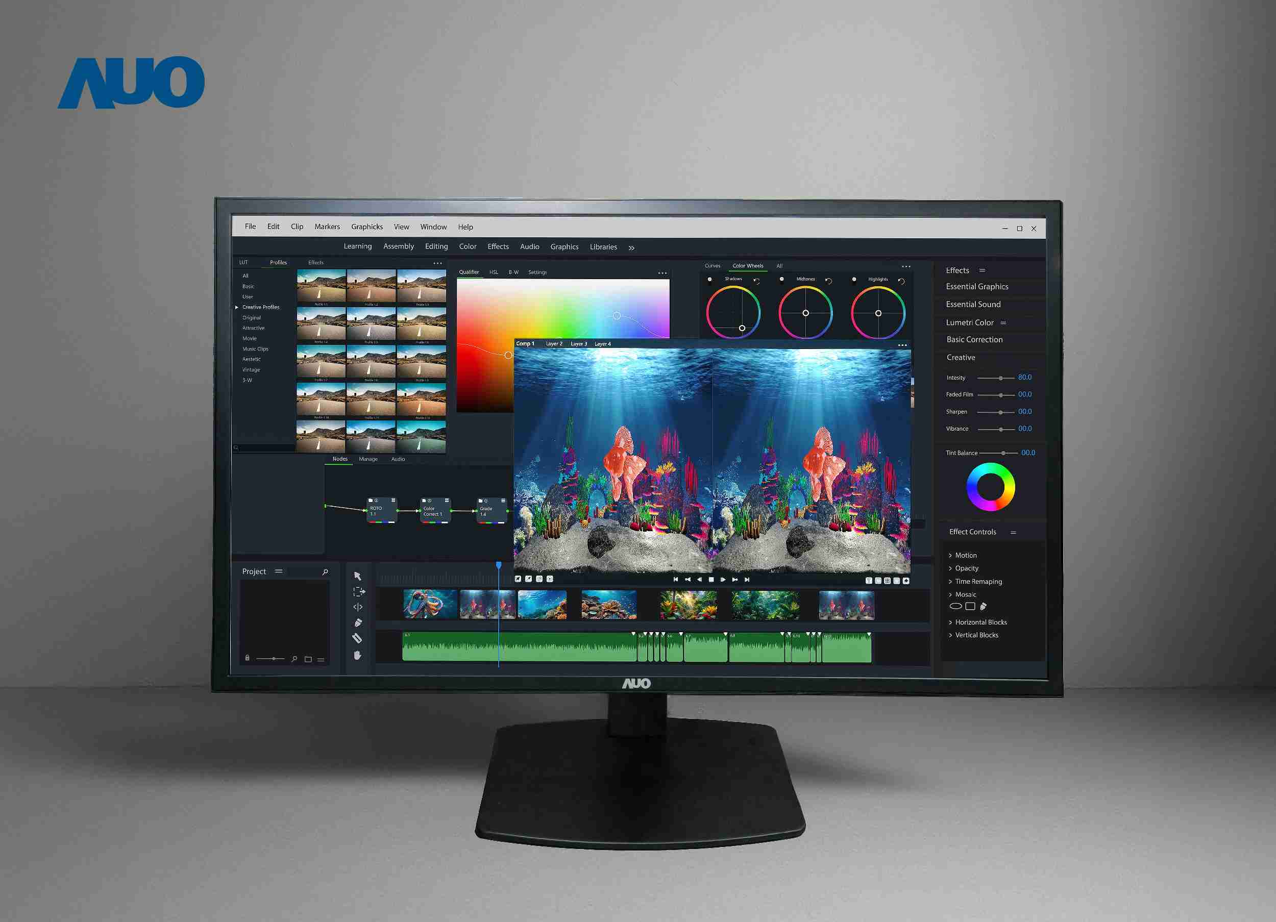 EBpay开发32吋2D/3D专业桌上型显示器，，，拥有8K4K超高分辨率，，并以低串扰算法优化3D显示效果，，，搭载自动眼球追踪功能，，，，能实时调整3D图像，，，进行实时2D与3D无缝共存窗口，，，提供图像设计工作者突破二维接口的崭新工作氛围与效率